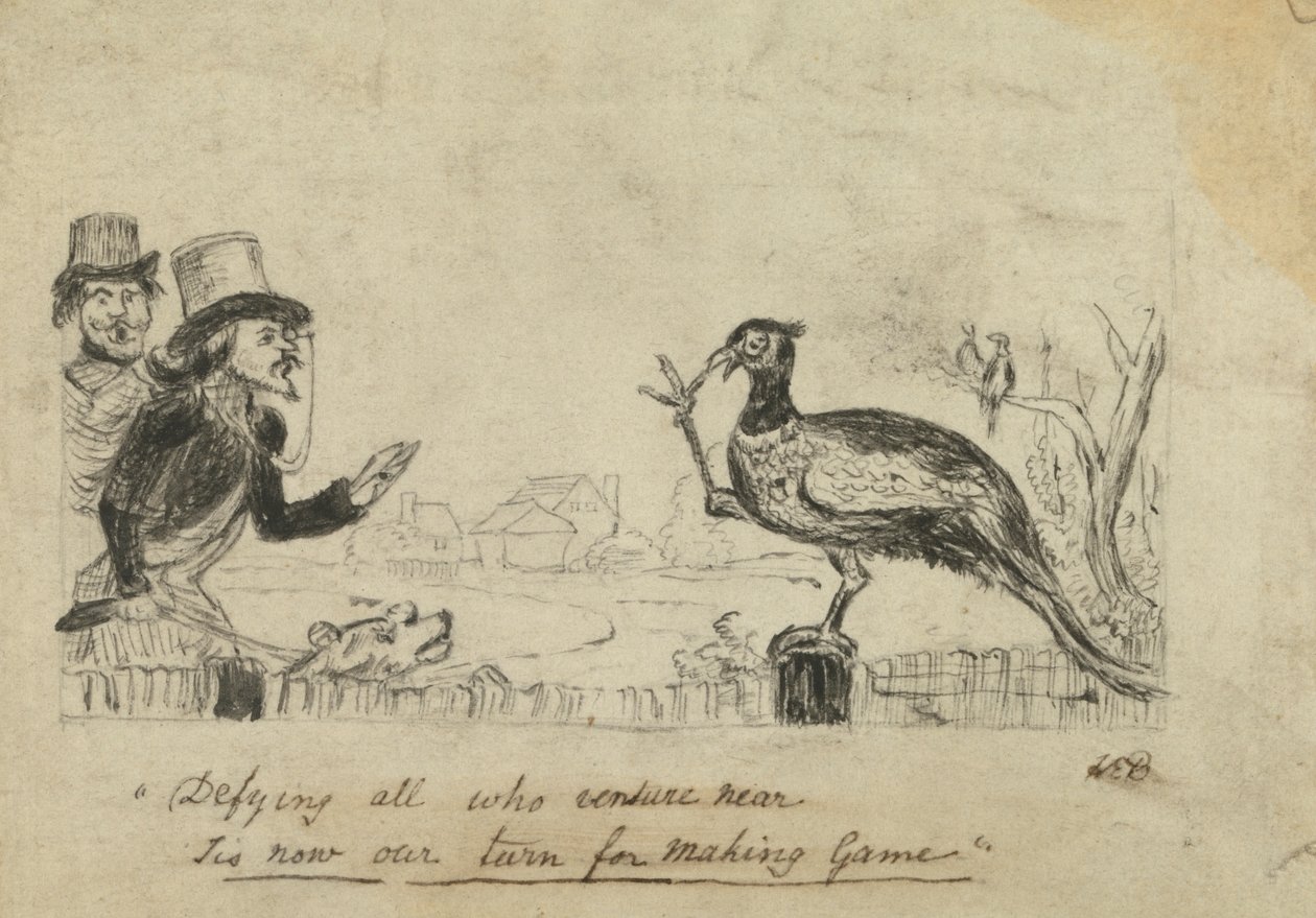 Fasan som trotsar jägare av George Augustus Sala
