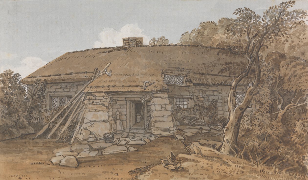 En stuga på Isle of Wight av George Barret Jr.