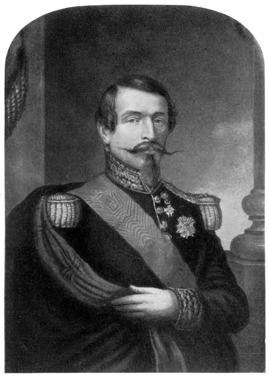 Charles Louis Napoleon Bonaparte, fransmännens kejsare, 1800-talet 1910. av George Baxter
