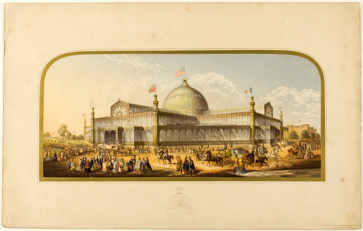 Kristallpalatset, New York av George Baxter