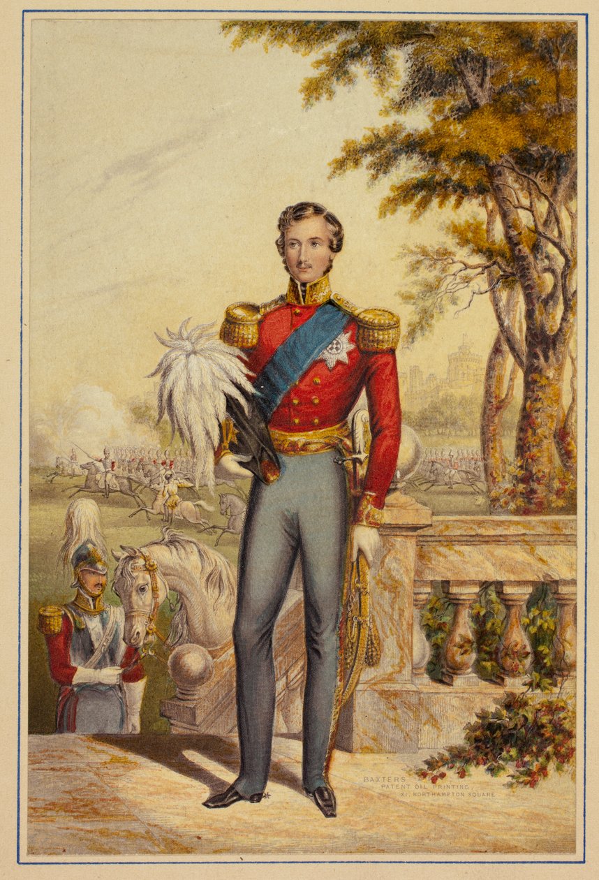 Hans kungliga höghet prins Albert (blå byxor) av George Baxter