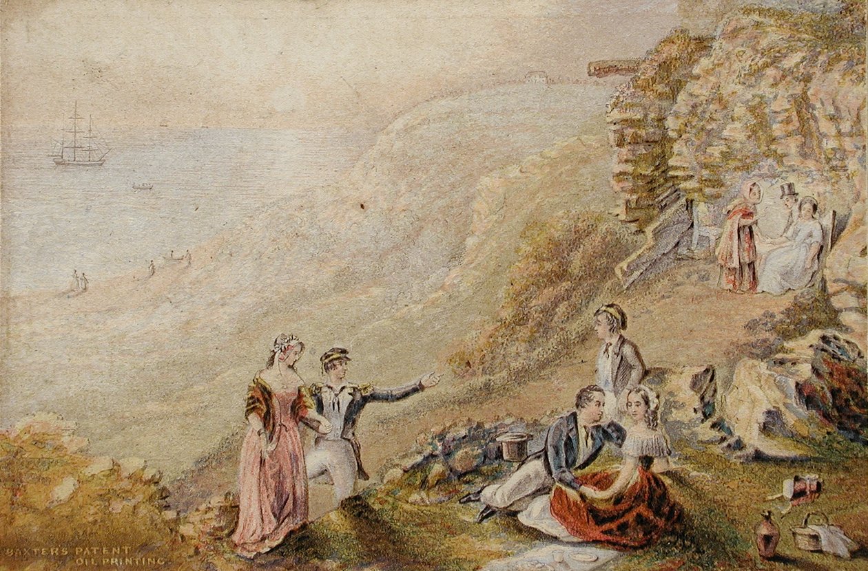 ”Kärleksbänken”, Hastings av George Baxter