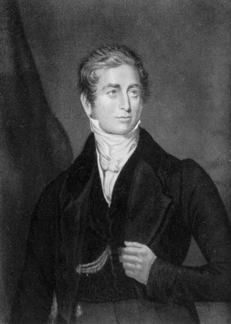 Sir Robert Peel, 2:a baronet, brittisk premiärminister, 1853 1910. av George Baxter