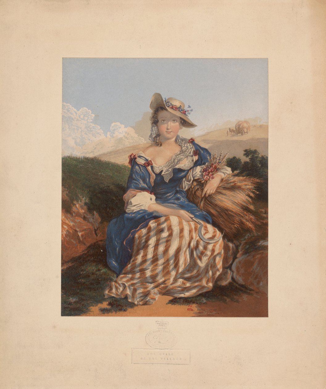 Belle of the Village av George Baxter