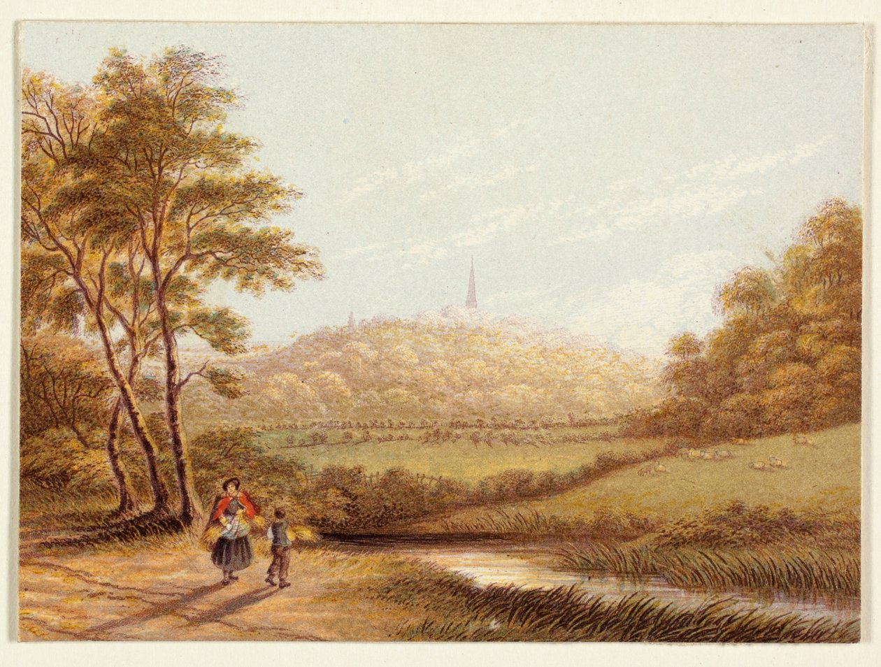 Utsikt från Harrow-on-the-Hill av George Baxter