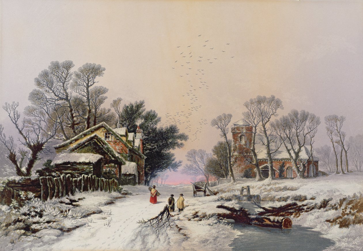 Vinter (tryck) (se även 46506) av George Baxter