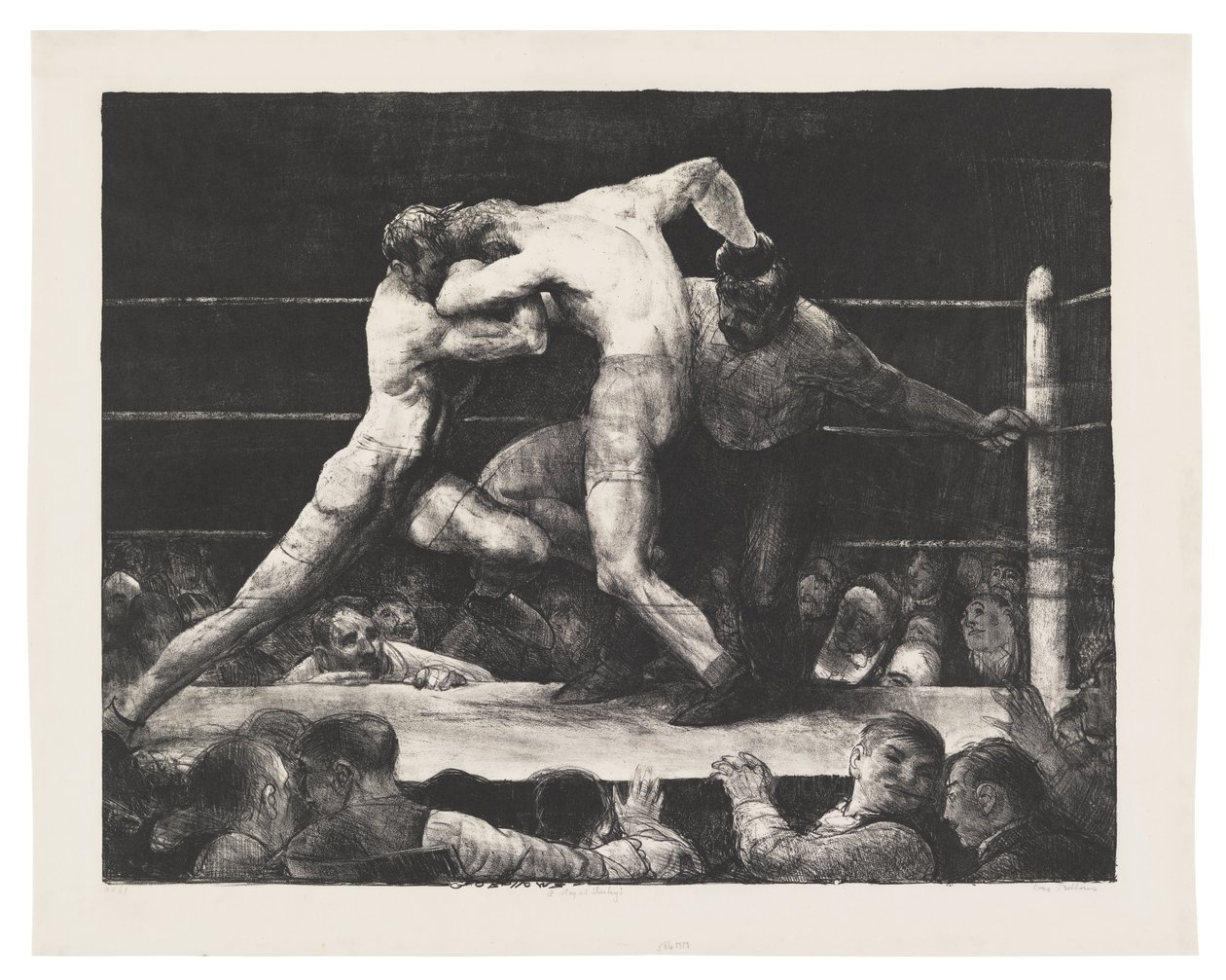 En hjort på Sharkey’s av George Bellows