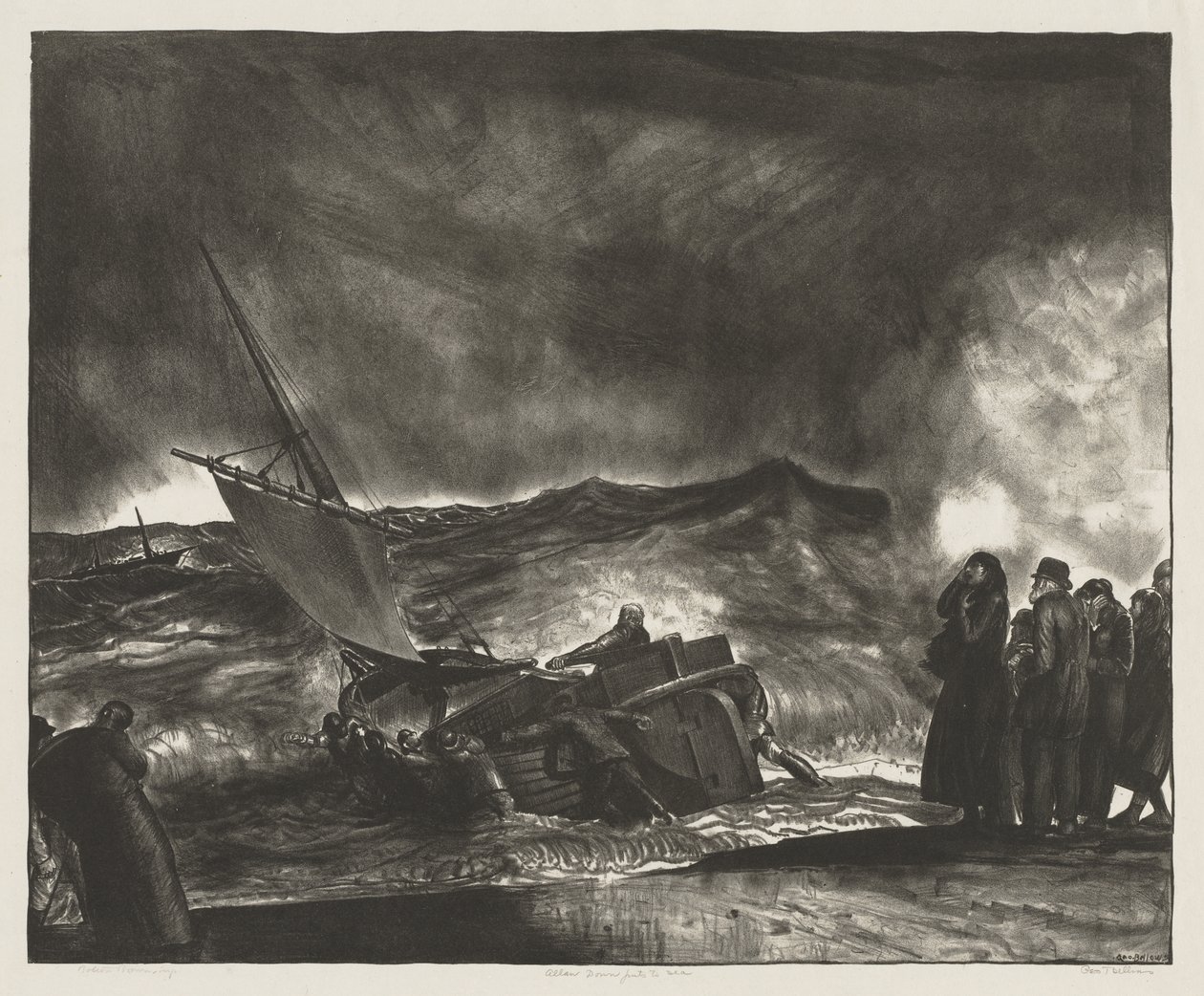 Allan Donn ger sig ut till havs av George Bellows