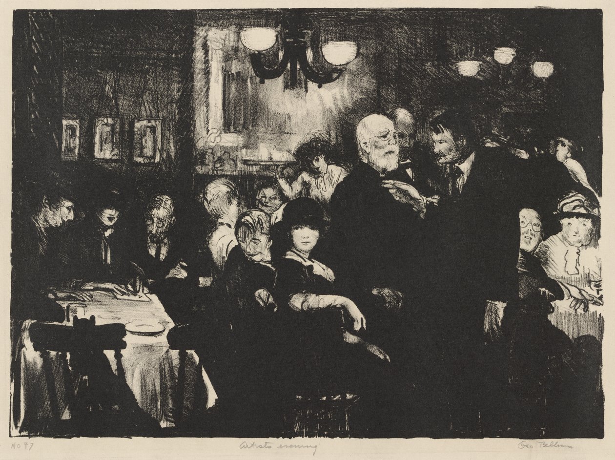 Konstnärskväll av George Bellows