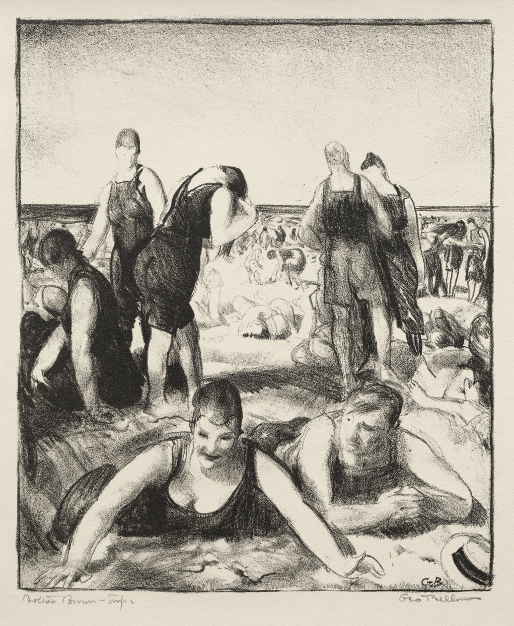 Badstrand av George Bellows