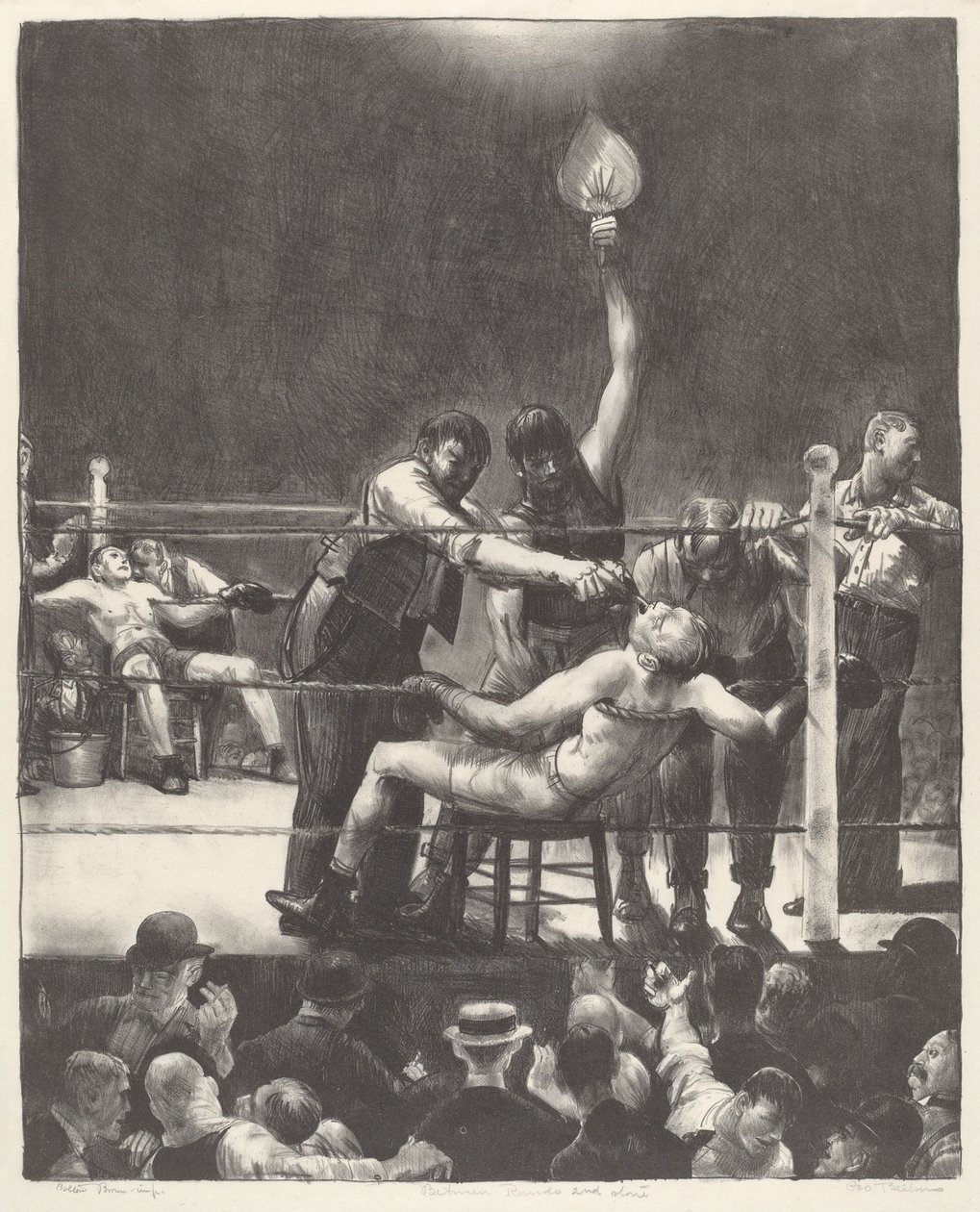 Mellan varven, liten, andra sten av George Bellows