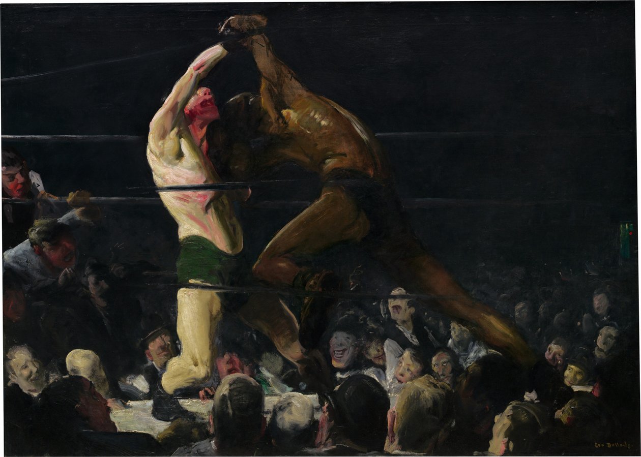 Båda medlemmarna i denna klubb av George Bellows