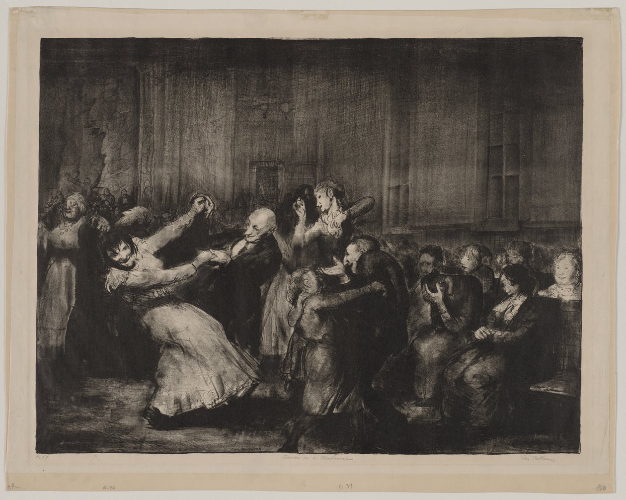 Dans på ett mentalsjukhus av George Bellows