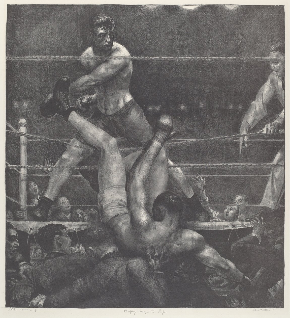 Dempsey genom repen av George Bellows