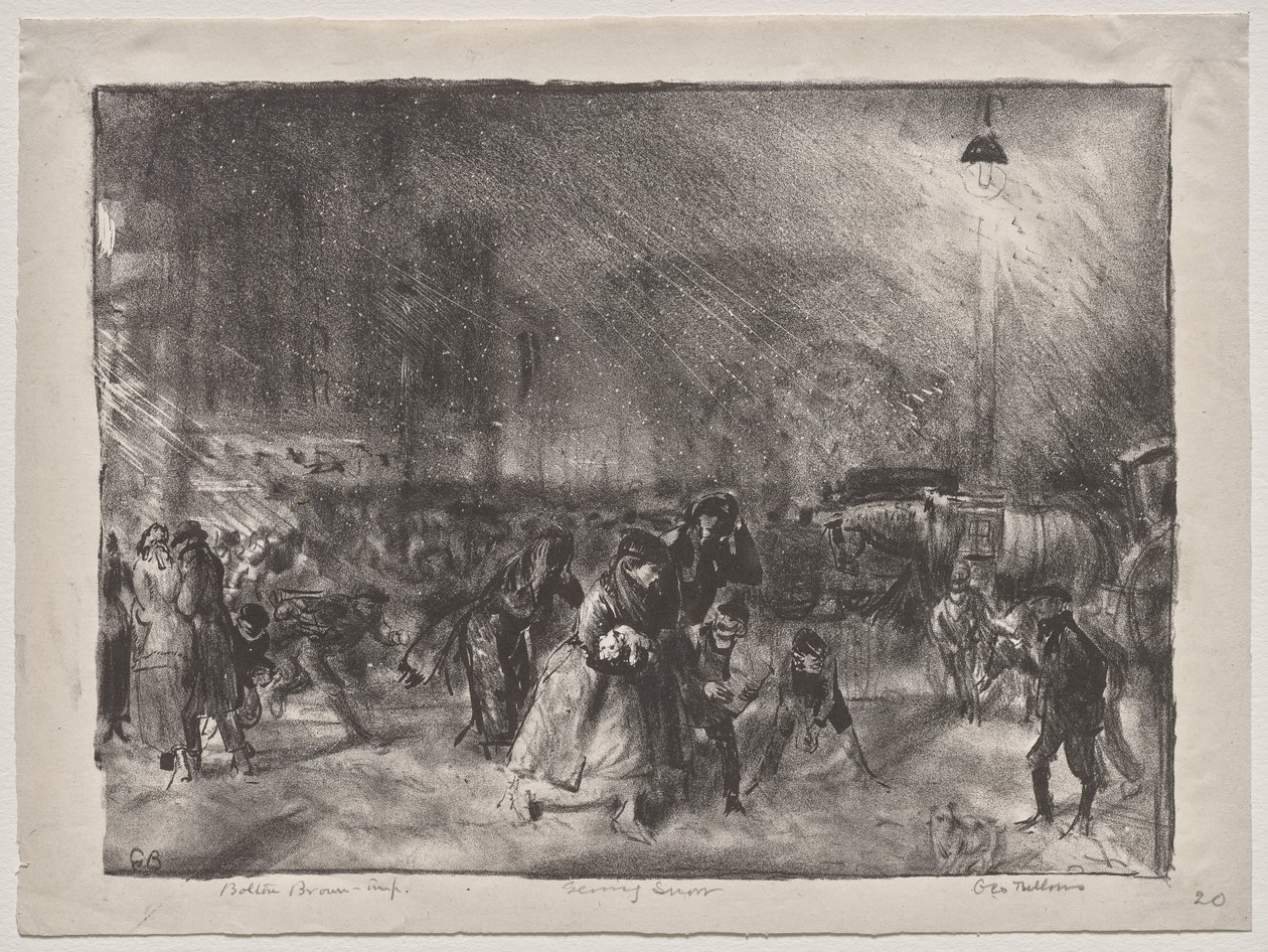 Kvällssnö av George Bellows