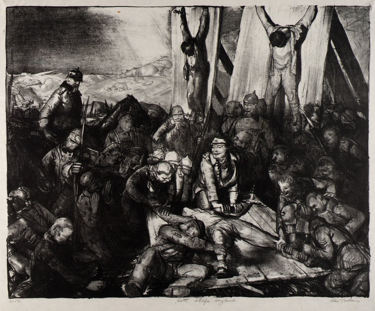 Gud straffe (Gud straffe England) av George Bellows
