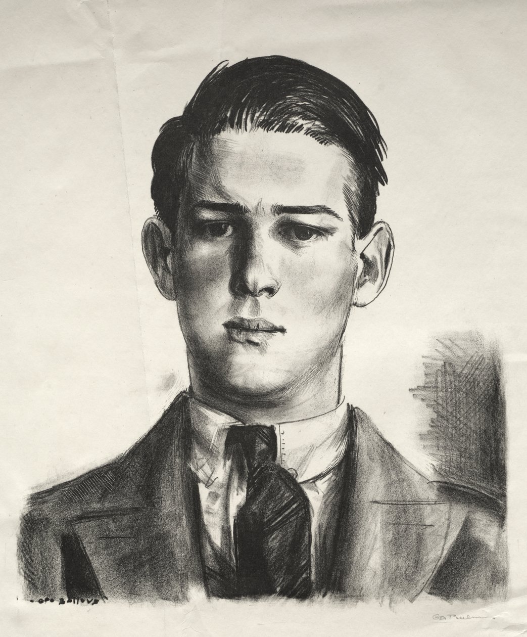 Huvudstudie av Gregory av George Bellows