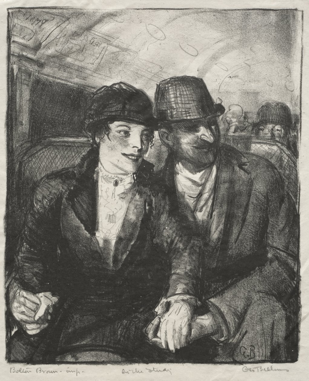 I tunnelbanan av George Bellows