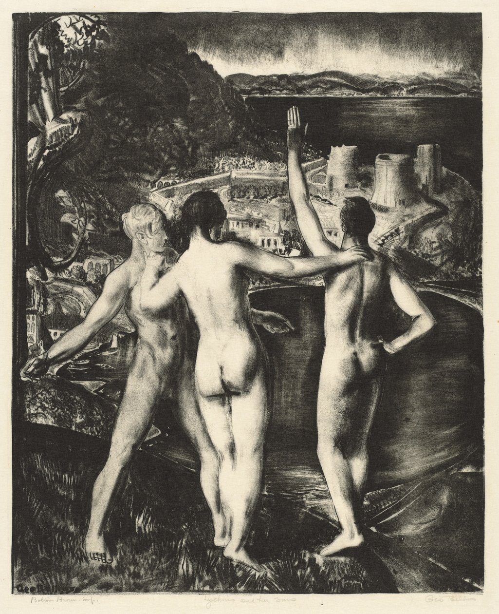 Lychnis och hennes söner av George Bellows