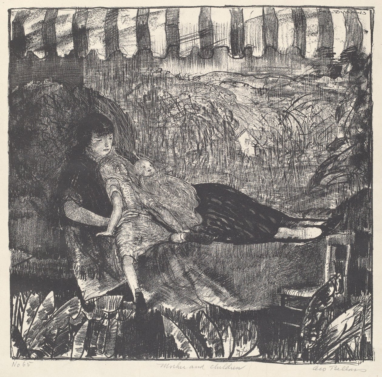 Mor och barn av George Bellows