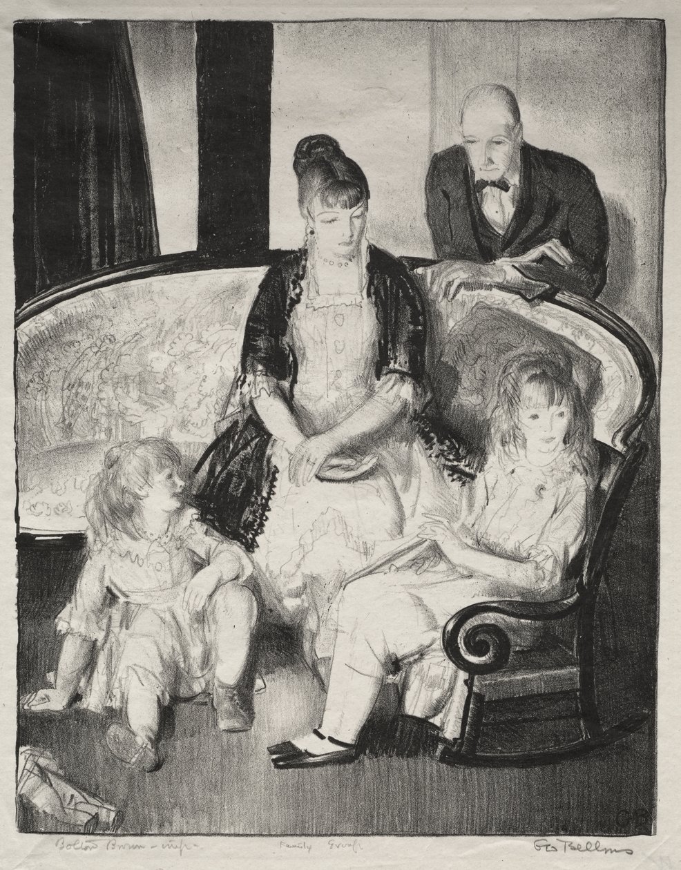 Min familj, den andra stenen av George Bellows