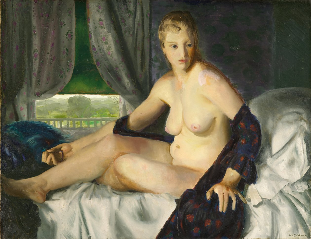 Naken med fläkt av George Bellows