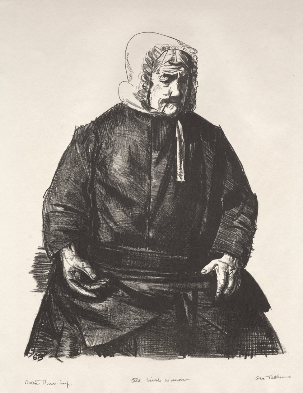 Gammal irländsk kvinna av George Bellows