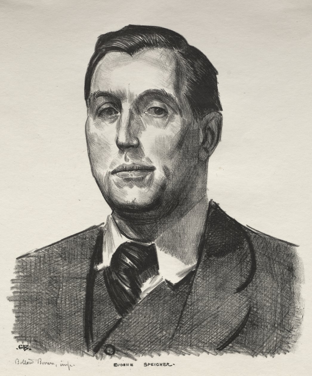 Porträtt av Eugene Speicher, Second Stone av George Bellows