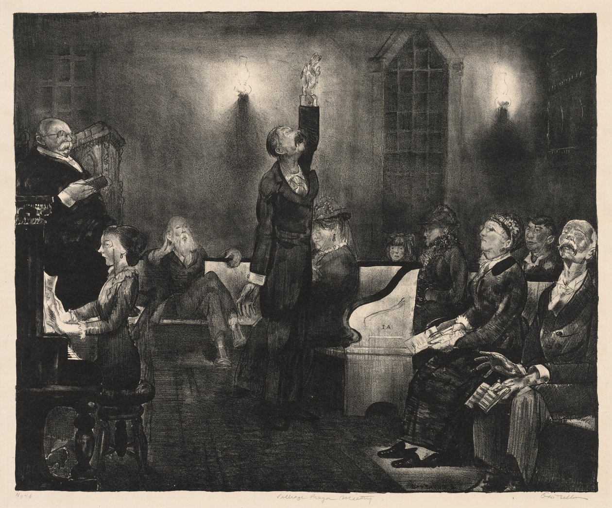 Bönemöte, Second Stone av George Bellows