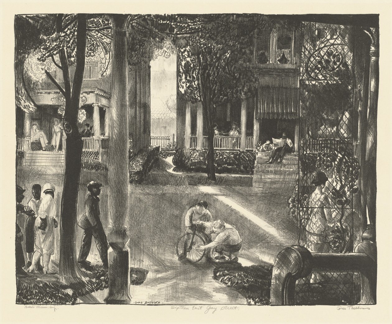 16 East Gay Street av George Bellows