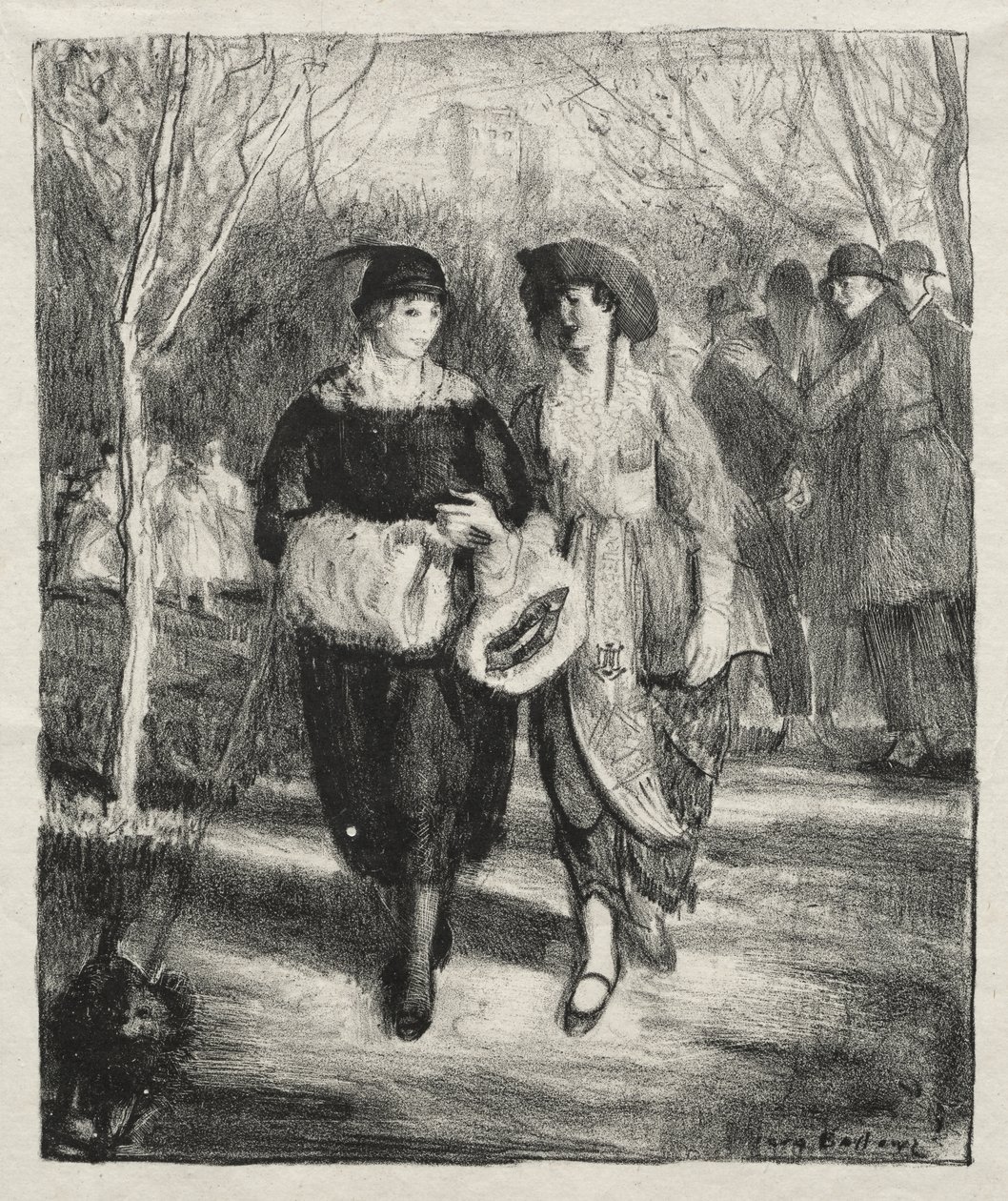 Vår, Central Park av George Bellows