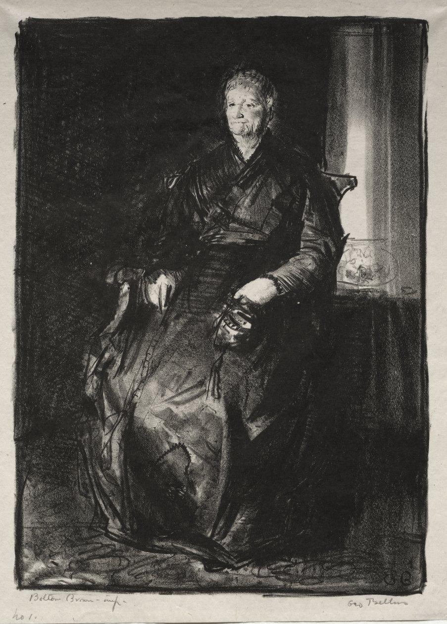 Studie av min mor, Första stenen av George Bellows