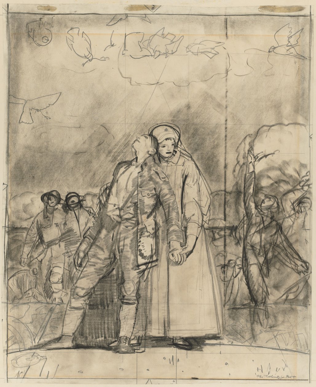 Segerns afton av George Bellows