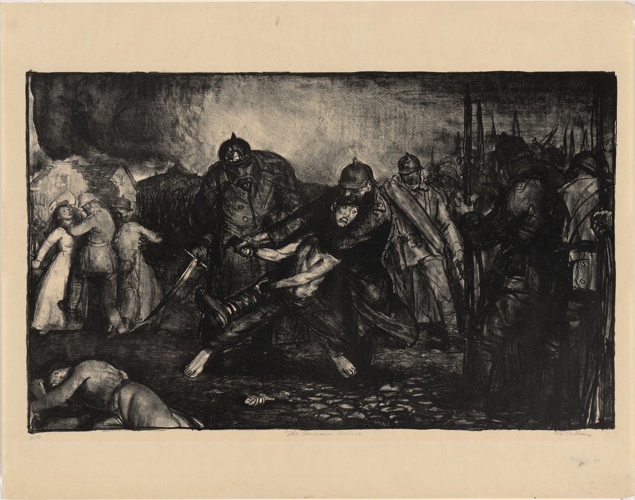 Tyskarna anländer av George Bellows