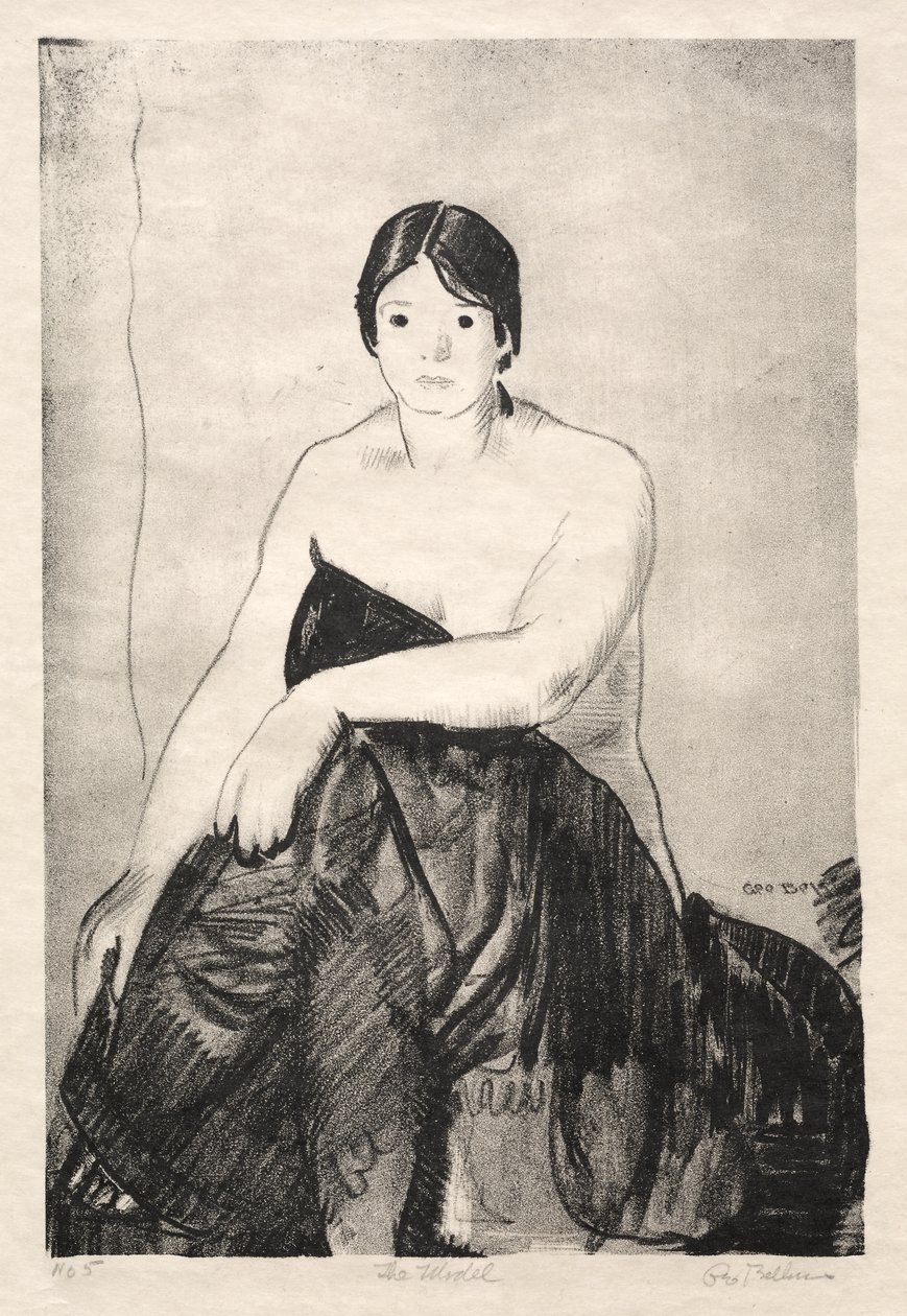 Modellen, första stenen av George Bellows