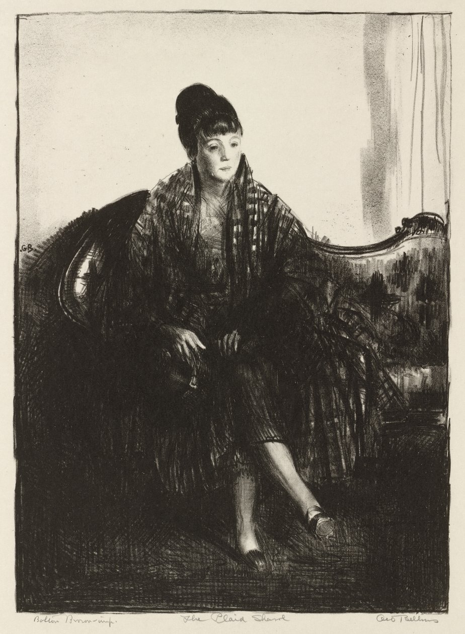 Den rutiga sjalen av George Bellows
