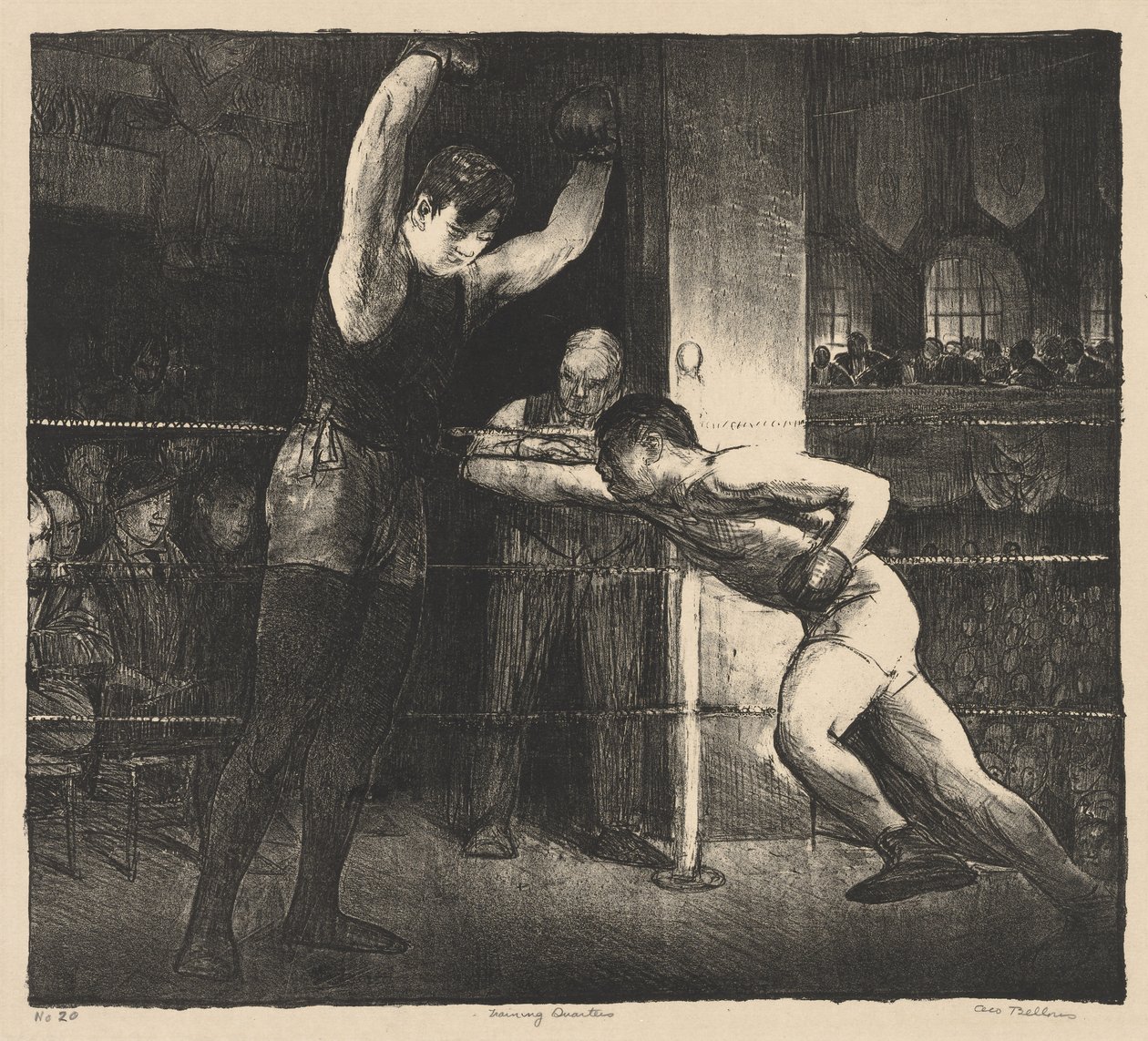 Träningslokaler av George Bellows