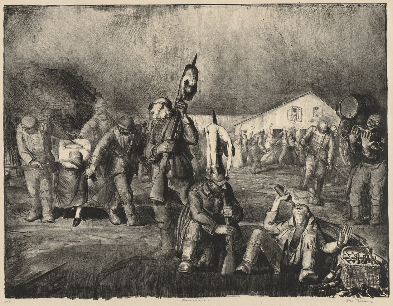 Krigsserien:  Bacchanalen av George Bellows