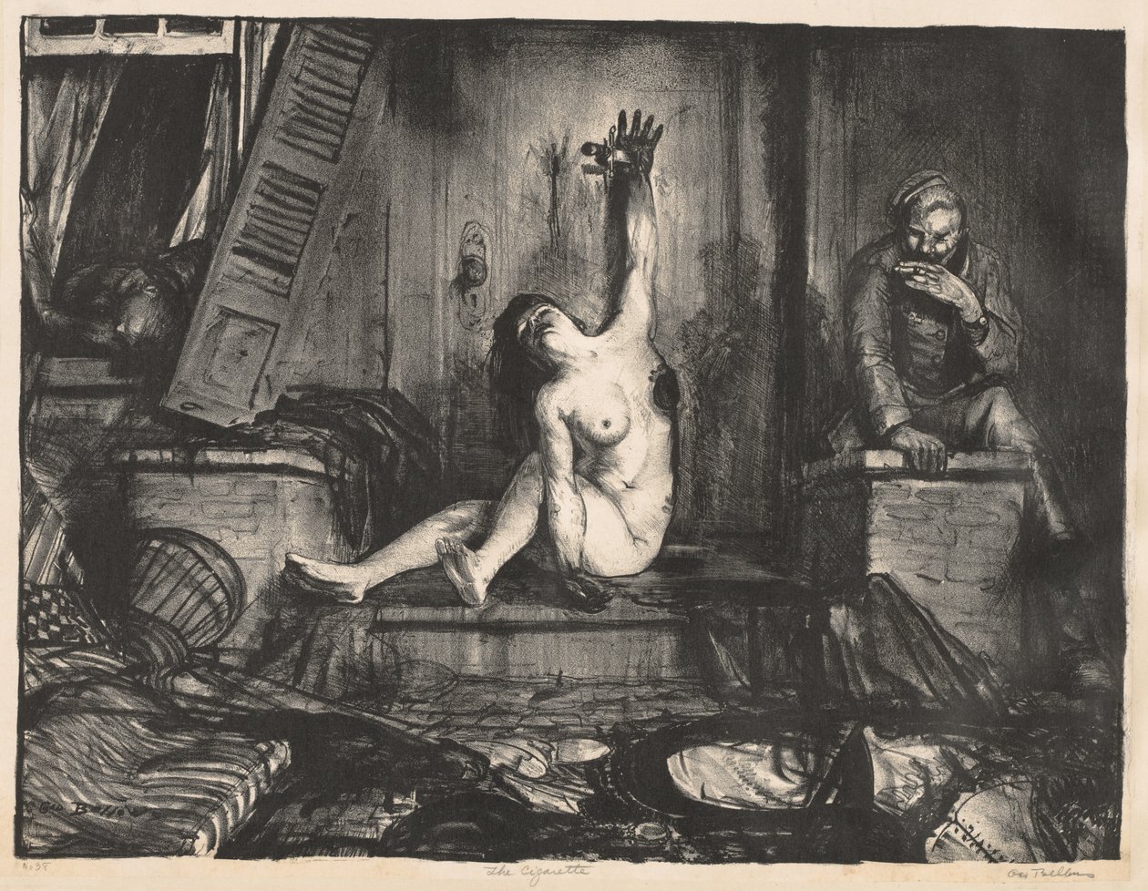 Krigsserie: Cigaretten av George Bellows