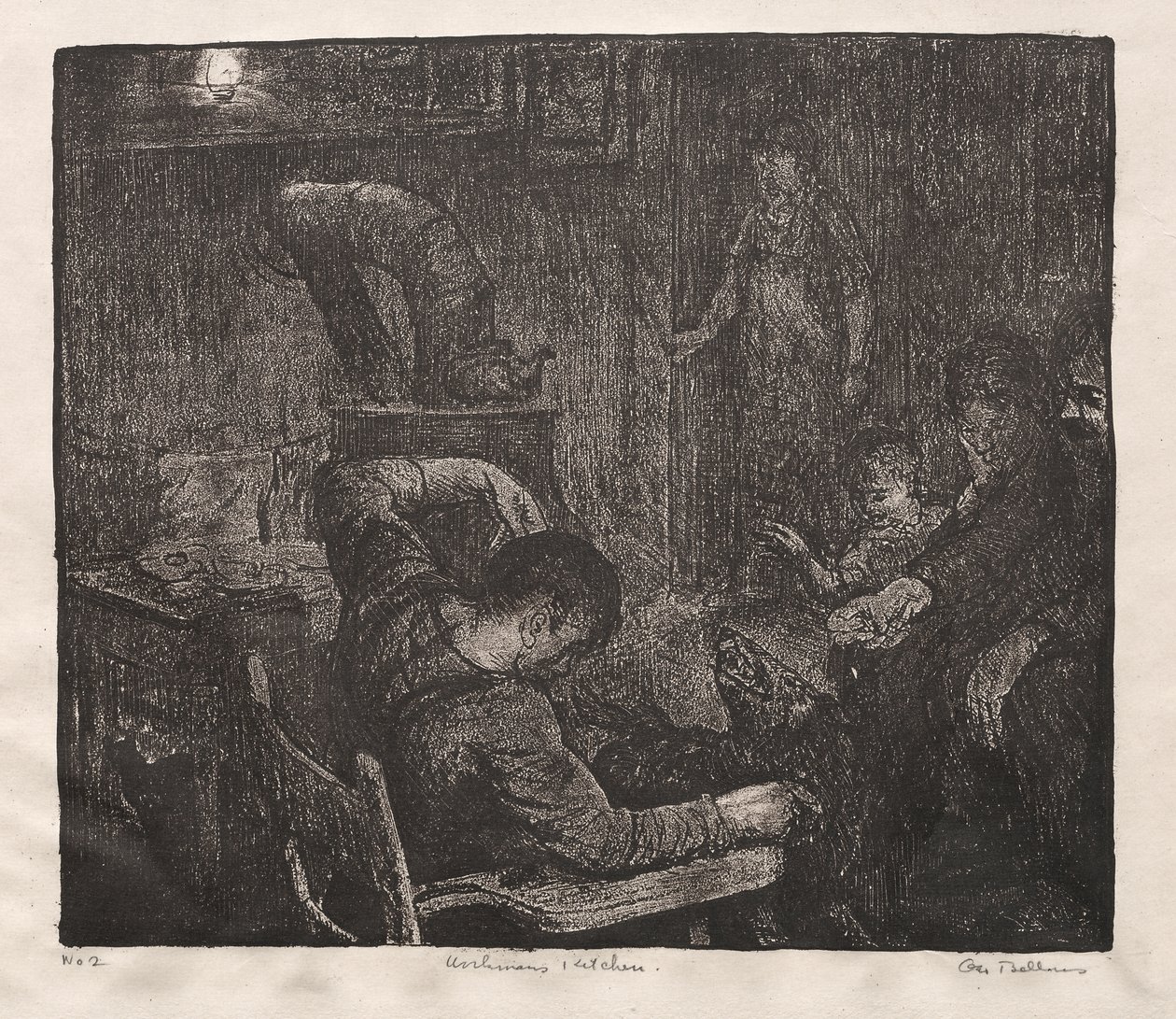 En arbetares kök av George Bellows