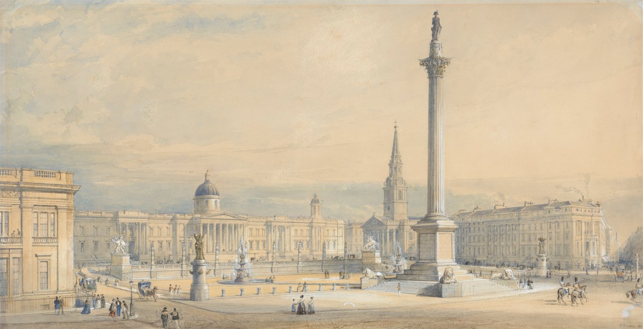Ett förslag till plan för Trafalgar Square av George Belton Moore