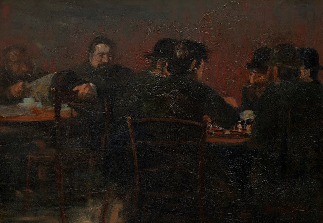 Schackspelare av George Benjamin Luks