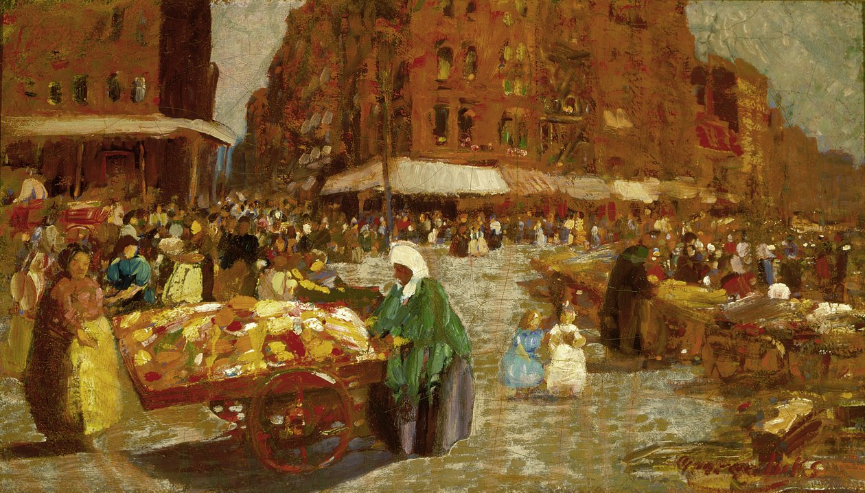 Houston Street av George Benjamin Luks