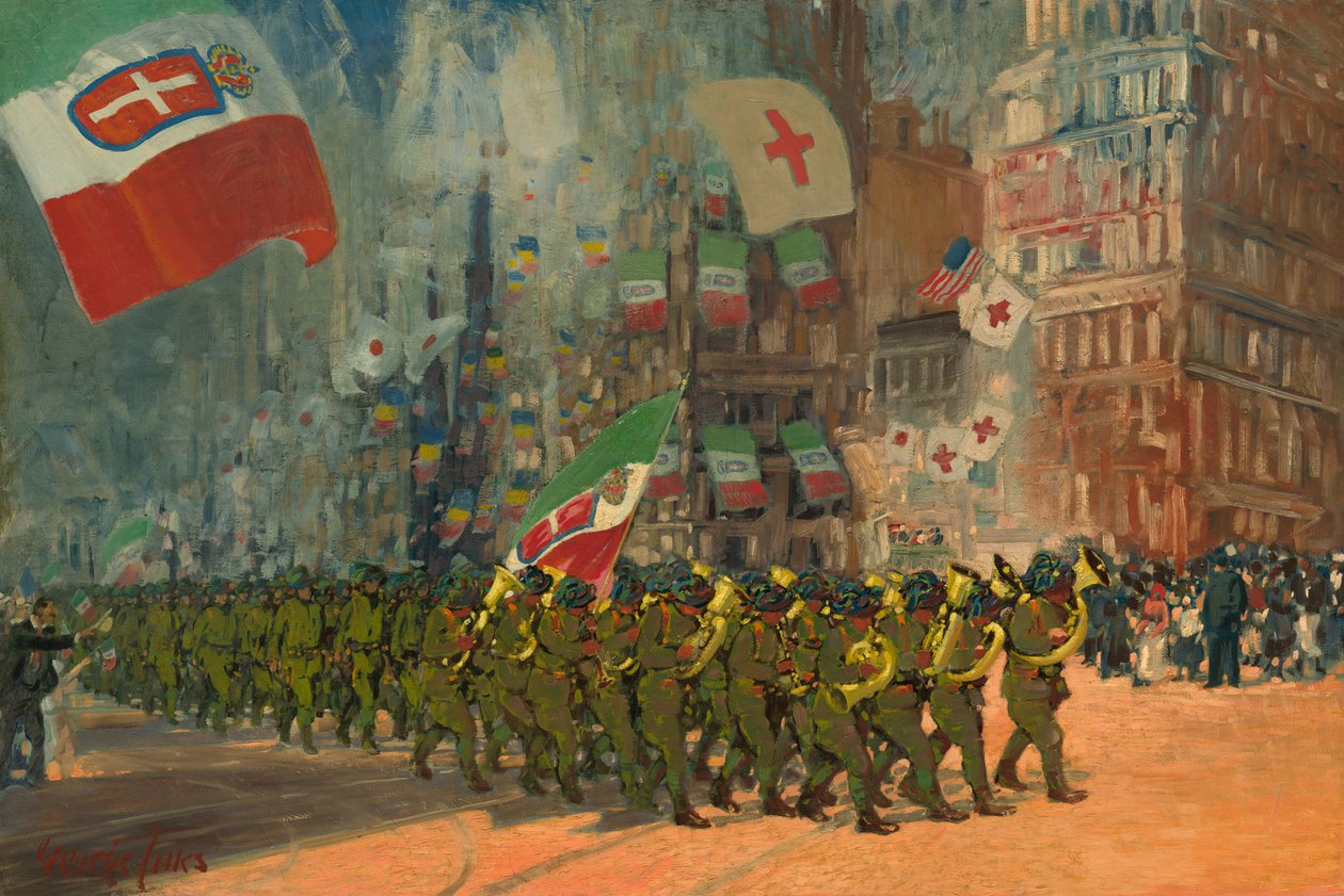 Bersaglieri, 1918. av George Benjamin Luks