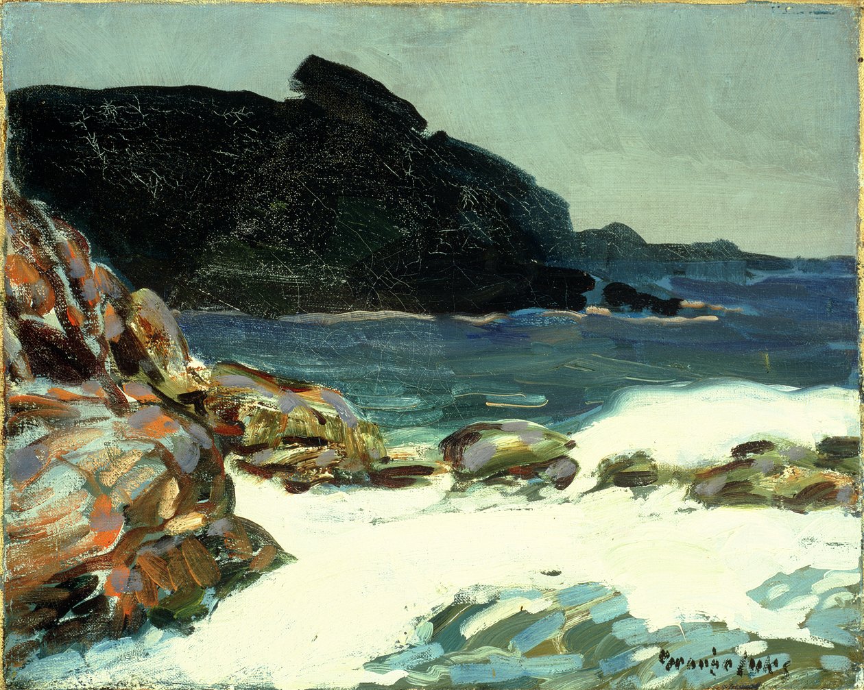 The Ledge, Elizabeth, Maine (olja på duk) av George Benjamin Luks