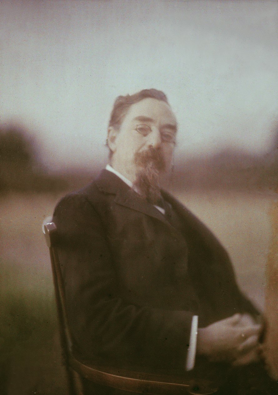 Porträtt av Sidney James Webb (1859-1947) 1st Baron Passfield, ca 1910 (autokrom) (se även 2893) av George Bernard Shaw