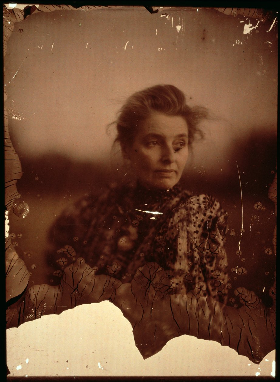 Porträttfotografi av Beatrice Webb (1858-1943) (autokrombild) (se även 2900) av George Bernard Shaw
