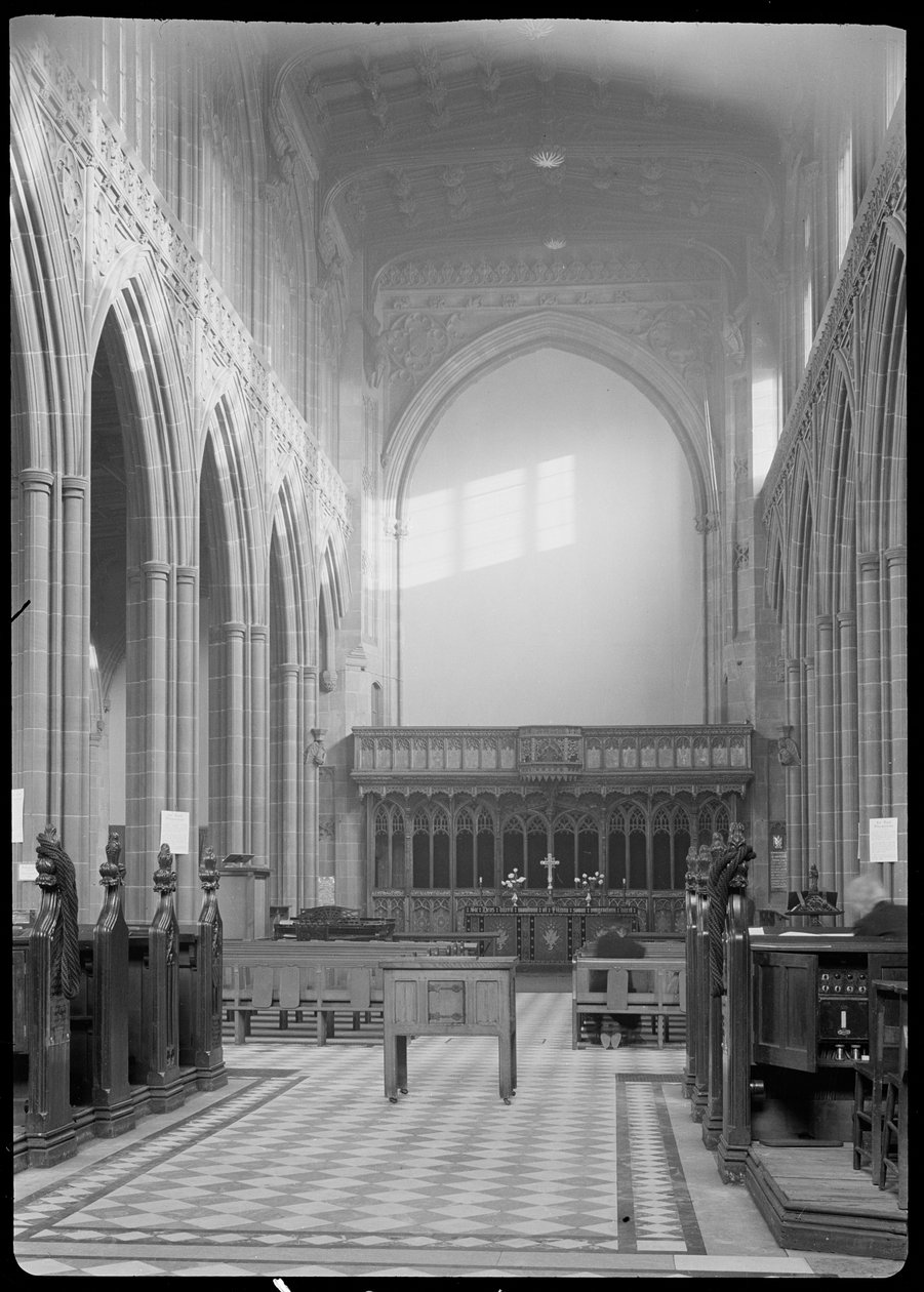 Cathedral Church of St Mary, Fennel Street, Manchester, 1942. av George Bernard Wood