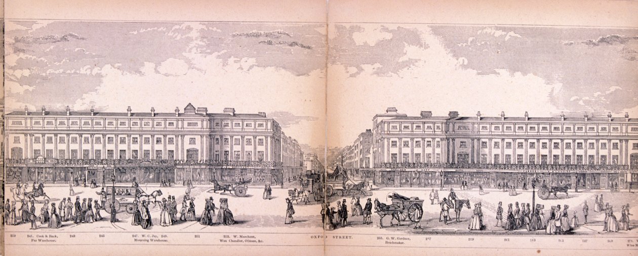 Panorama över London, 1849 av George C Leighton