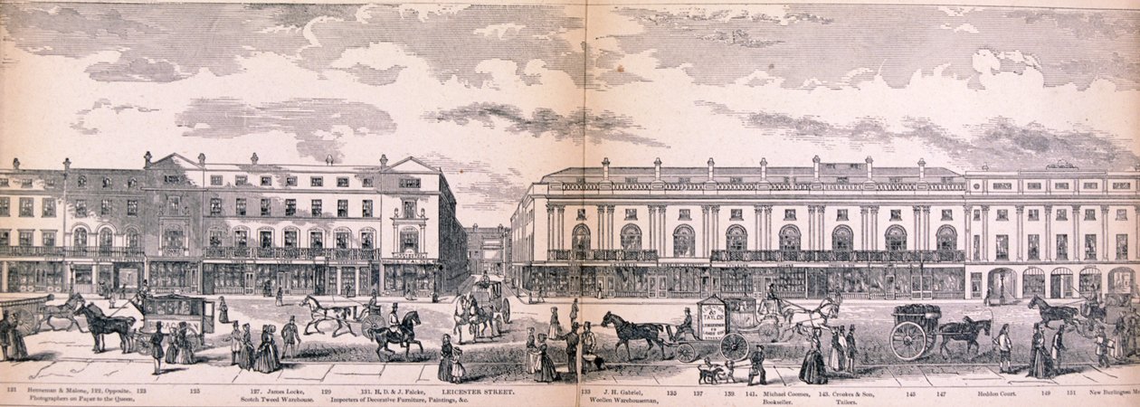 Panorama över London, 1849 av George C Leighton